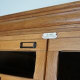 English Haberdashery Shop Cabinet with Glass Fronted Drawers, Circa 1930s