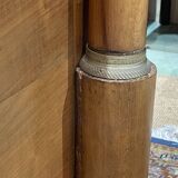 19th century empire sleigh bed in cherry wood