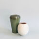 Duo of Dutch ceramic vases