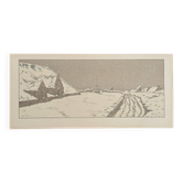 Lithographie par Henri Rivière La Féérie des Heures - La Neige