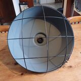 Grey metal industrial lamp