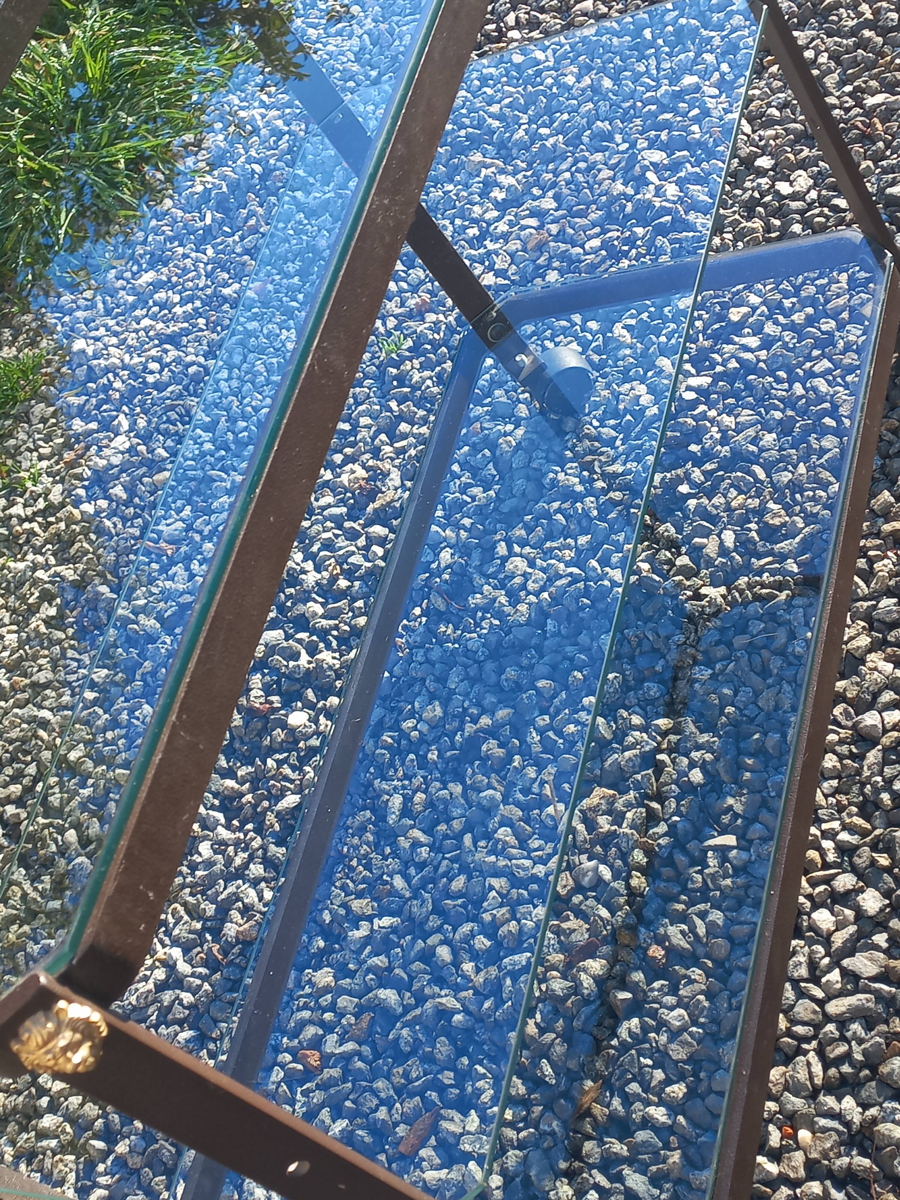 Rolling dessert trolley designed by Pierre Vandel