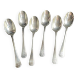 6 Christofle America teaspoons numbered George V
