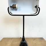 Lampe de Banque Vintage en Émail Vert de BUR, 1930s