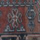 Handknotted Square Caucasian Blue Shirvan Rug 4'5" X 5'1"