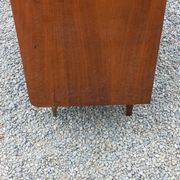 Vintage walnut varnished chest of drawers with 4 drawers from the 1960s.