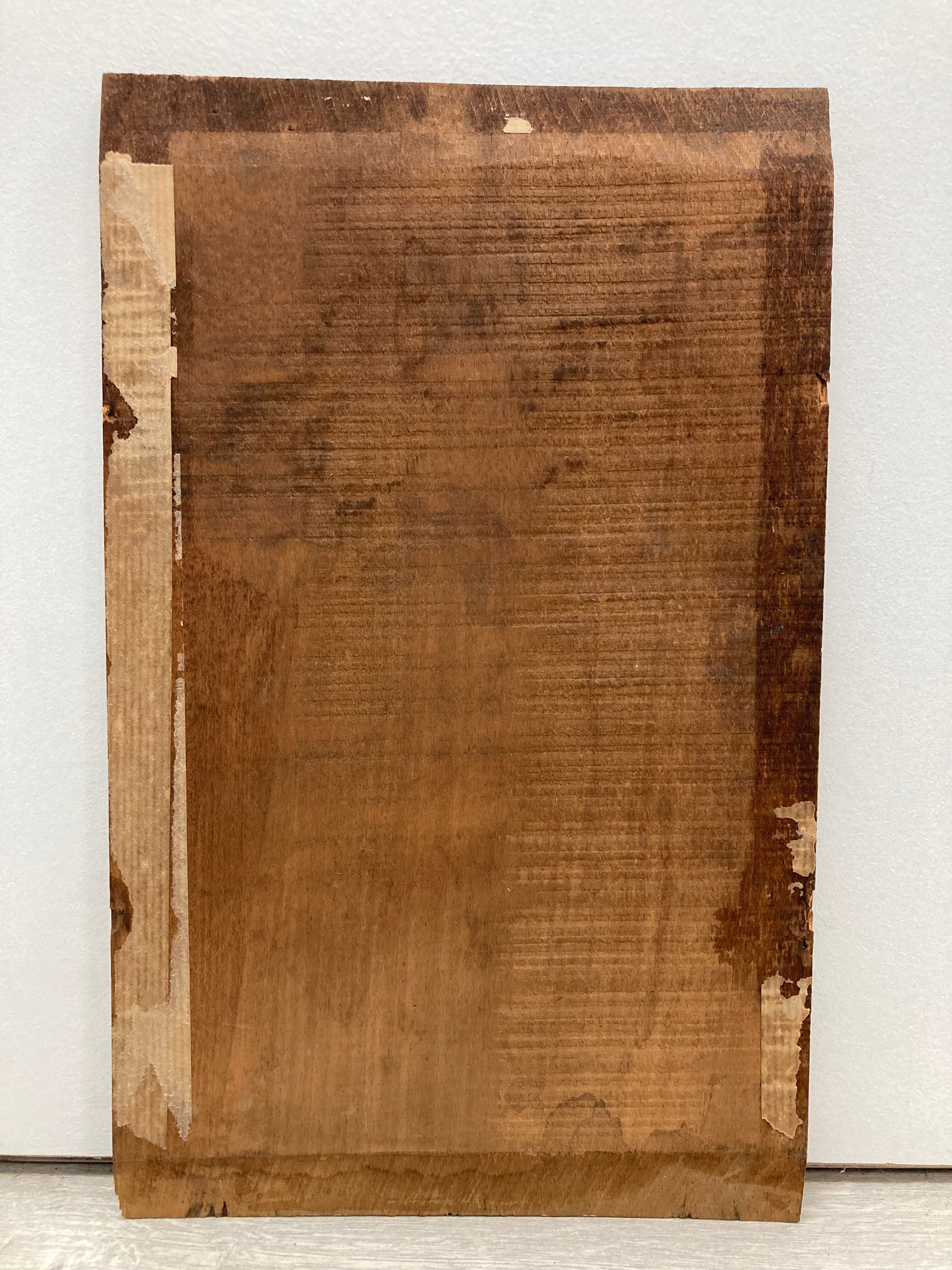 Huile sur bois vintage