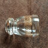 Set of 7 digestive glasses. Crystal