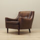 Brown leather armchair, Danish design, 1960s, designer: Edmund Jørgensen
