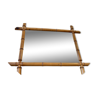 Bamboo imitation wood mirror