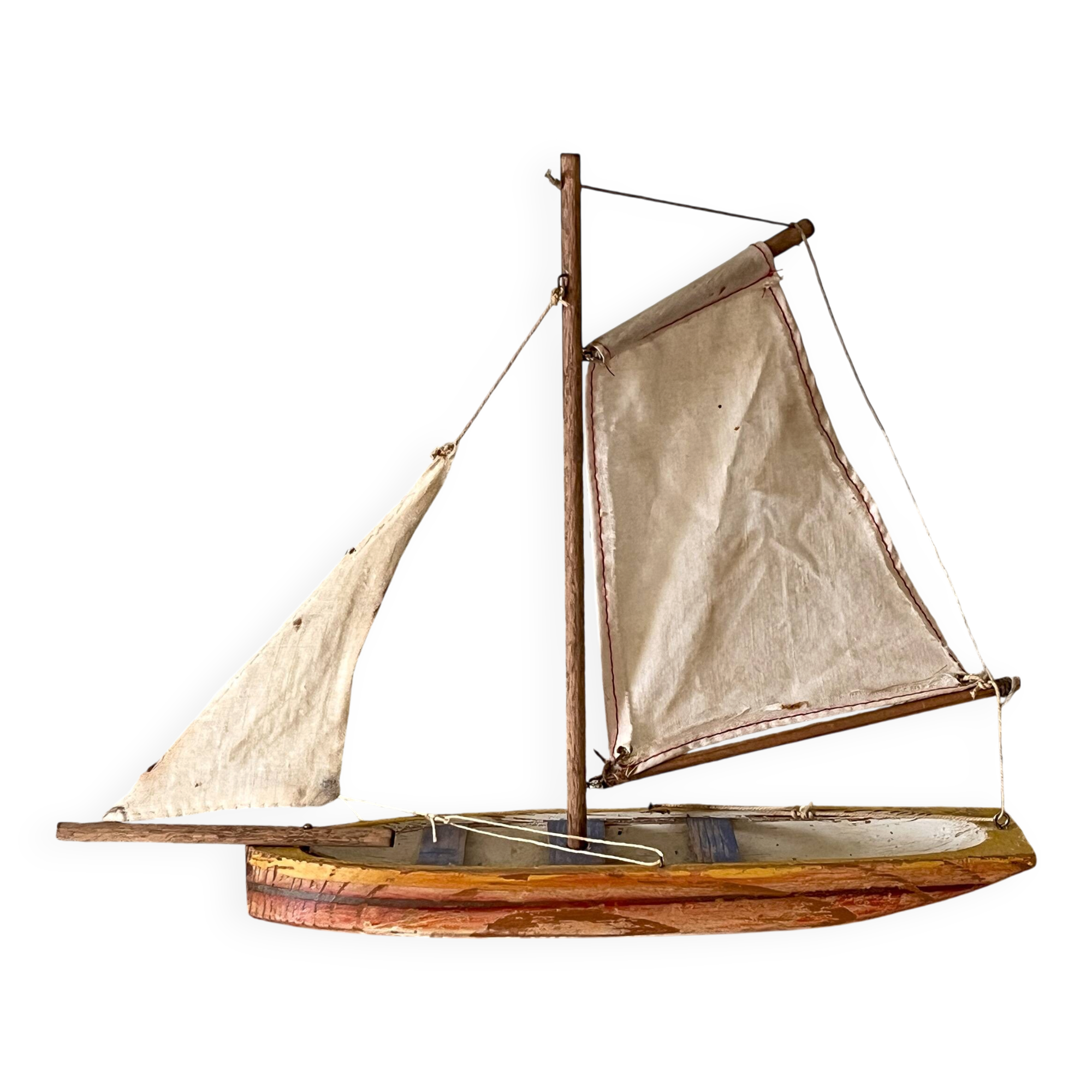 Basin sailing boat from the German brand Greiner, vintage toy.