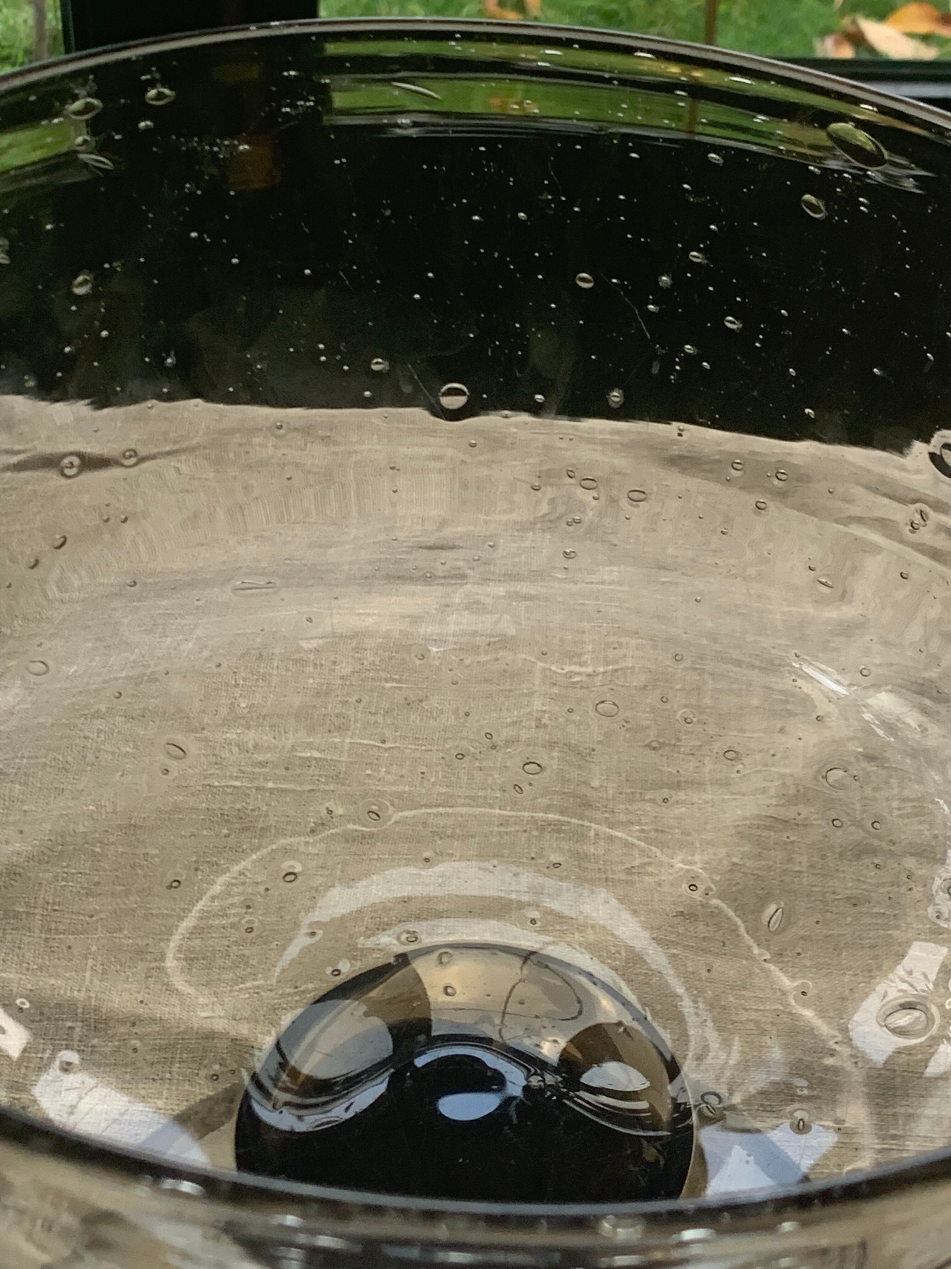 Fruit cup in brown blown glass the vintage France rocker