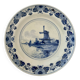 Set of 2 vintage Delft pottery plates