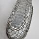 Vintage bread basket in braided metal, 34 cm