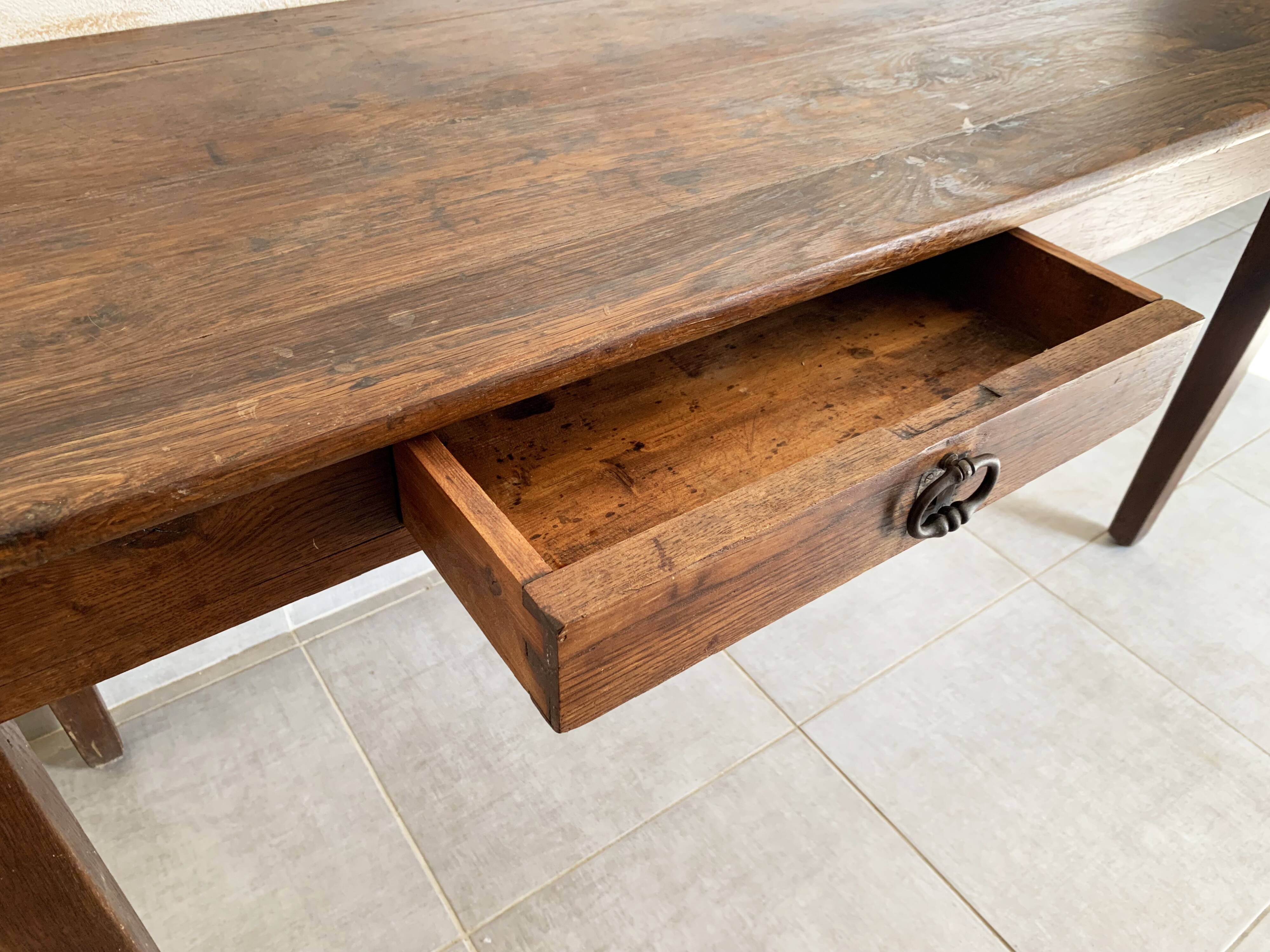 Vintage oak farmhouse/desk table from the 50s