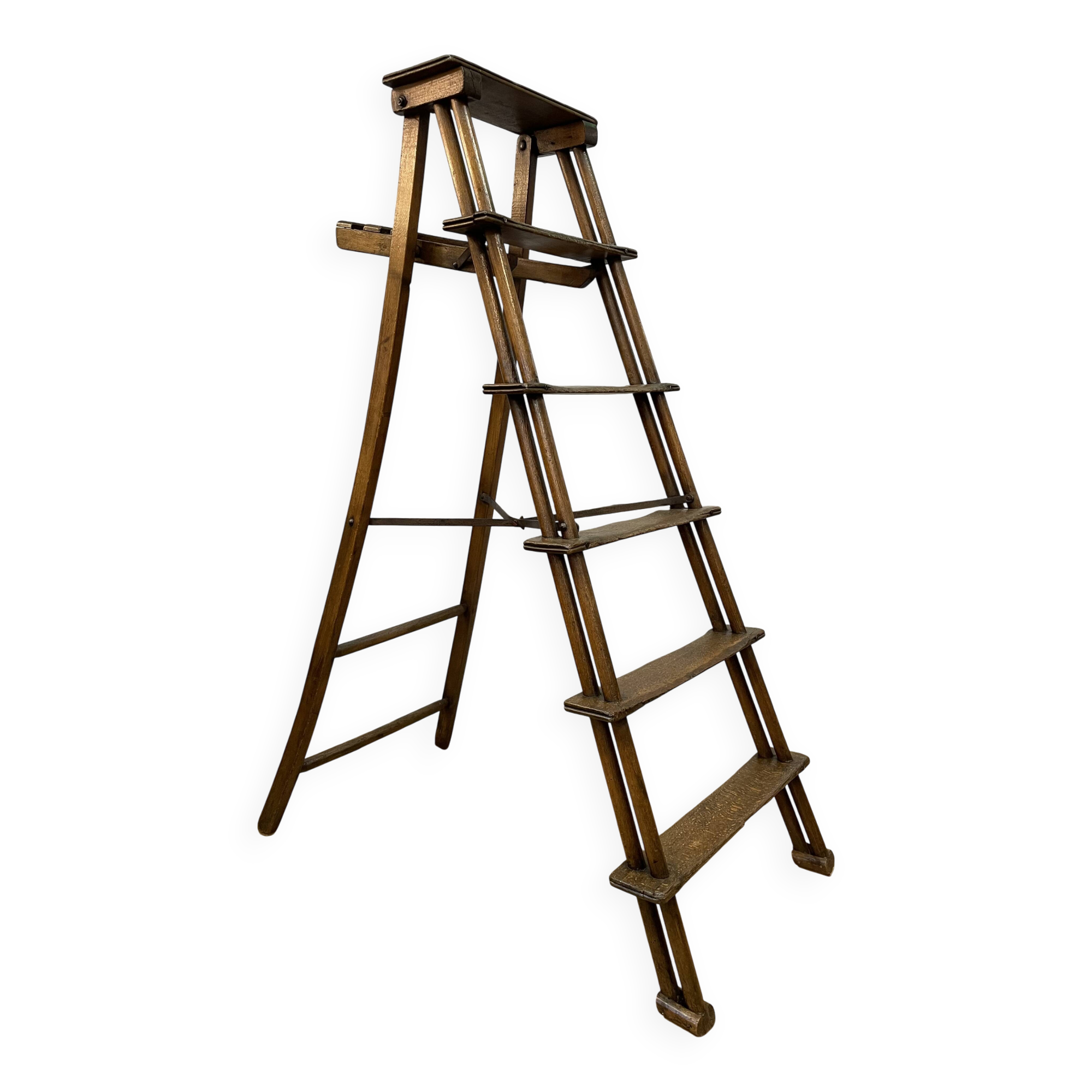 19th century library stepladder