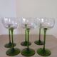 White wine glasses in crystal.