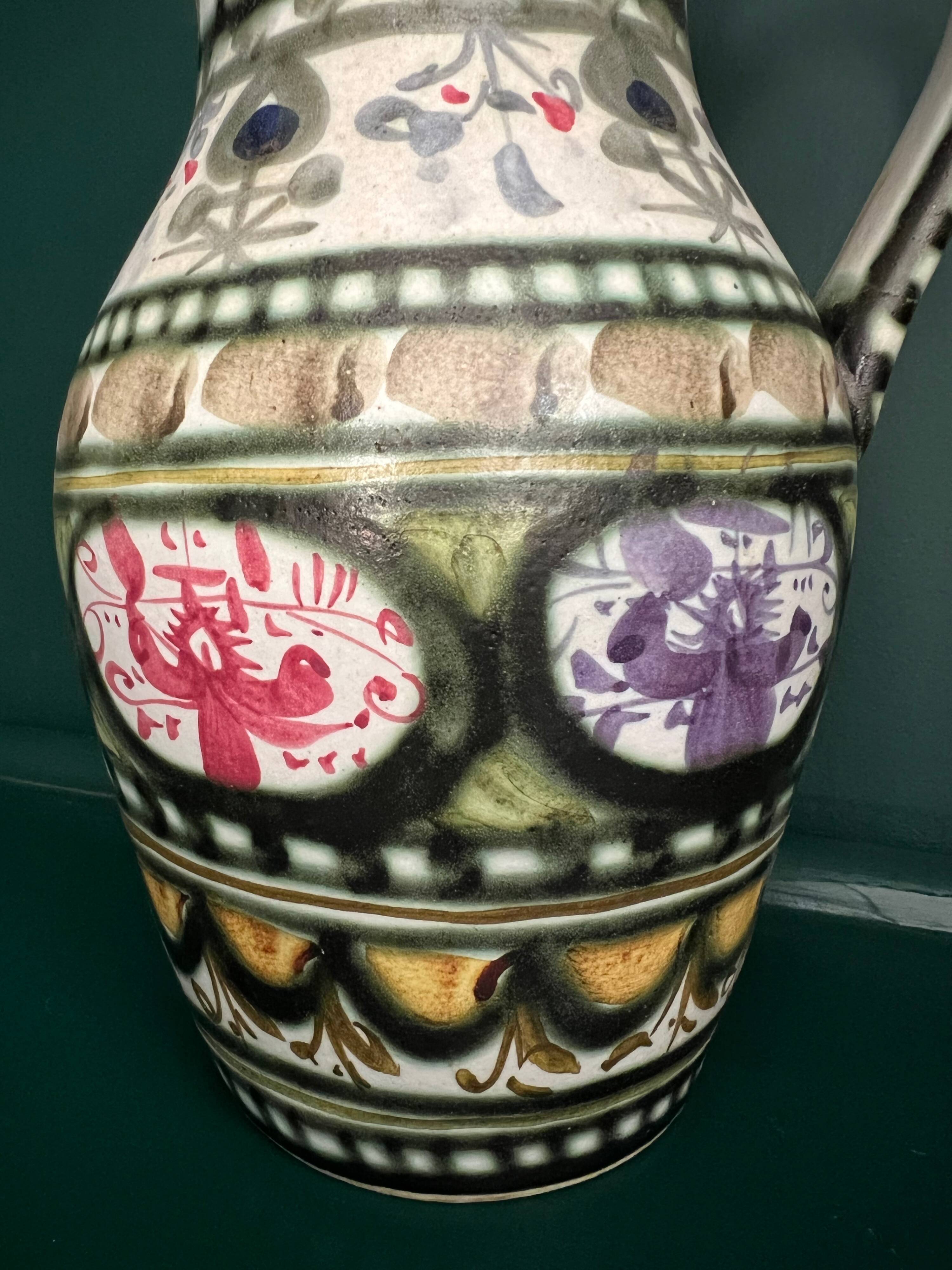 Keraluc pitcher vase signed André L'Helguen