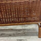 Vintage rattan children's bed