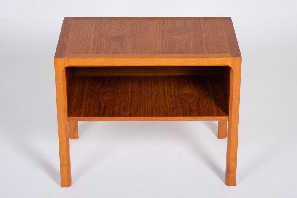 Large Vintage Teak Bedside Table, Denmark, 1960s