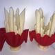Paire de lampes mouchoirs bicolore