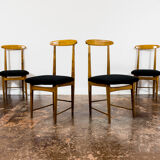 Set of 6 restored chairs by Bernard Malendowicz 1960s