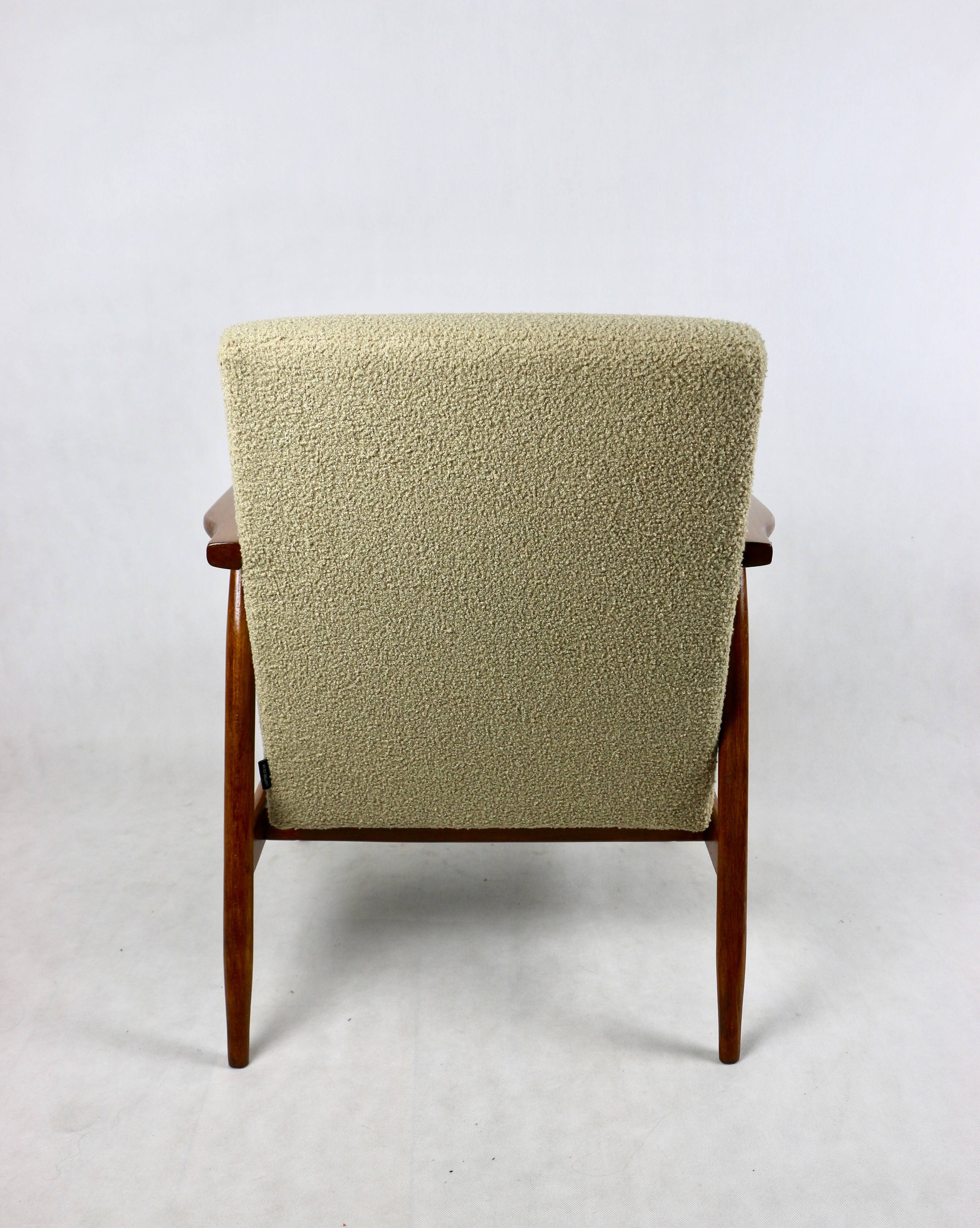 Vintage Beige Easy Boucle Chair, 1970s
