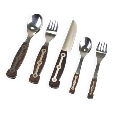 Unused Boxed Amboss 1050 Flatware, 32 Pieces / 6 Persons, Austria, 1950s