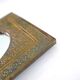 Moroccan rectangular brass mirror, 60s