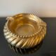 Vintage gold-plated copper/brass ashtray