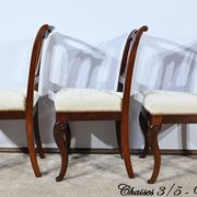 Suite of 5 Cuban Mahogany Chairs, Restoration Period – Early 19th Century