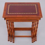 English Cherrywood Nesting Tables from Heldense, 1978, Set of 3