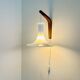 Model 491 Mandarin Wall Light In Milk Glass By Michael Bang For Holmegaard, Denmark 1980S
