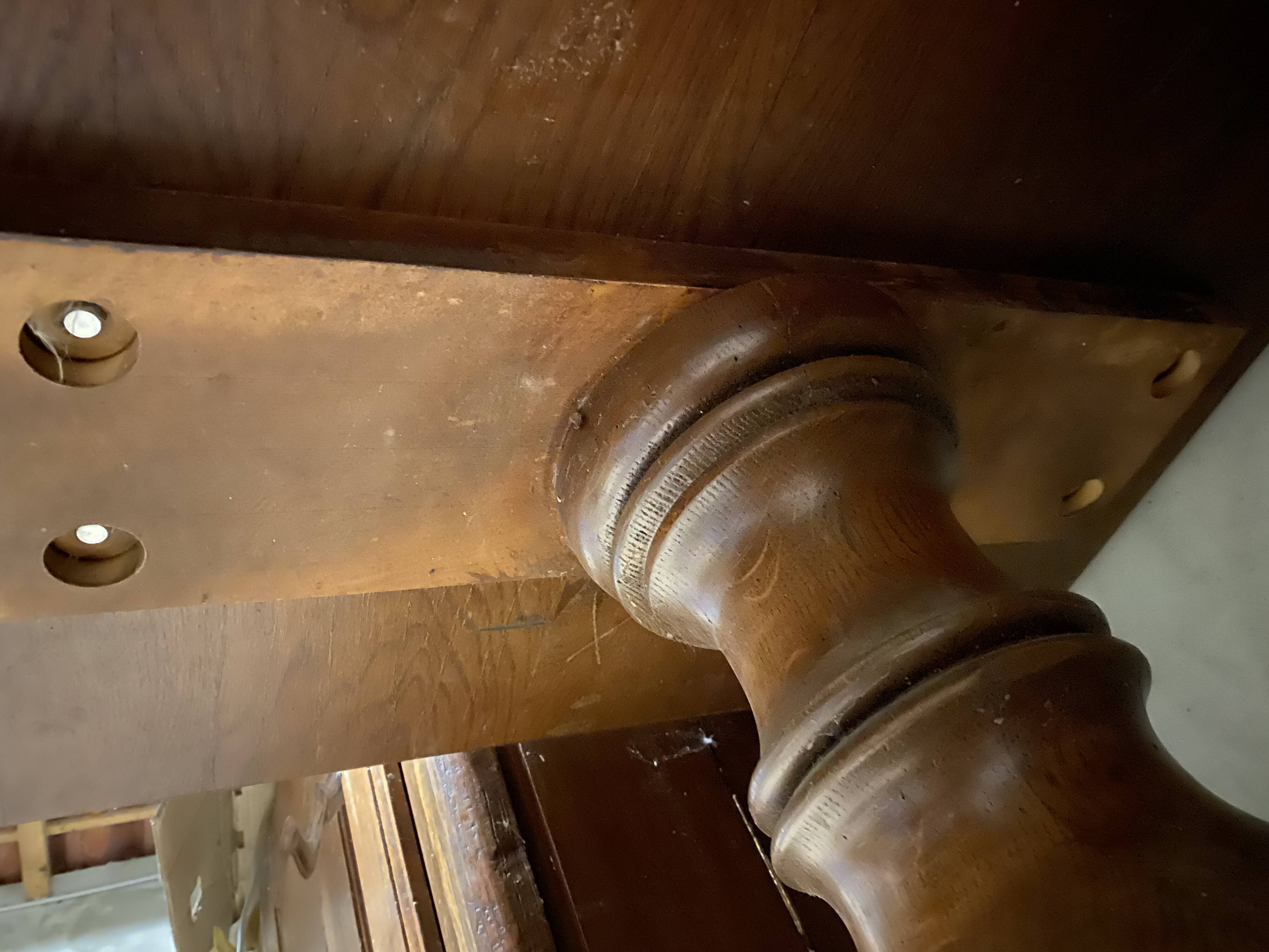 Massive oak monastery table