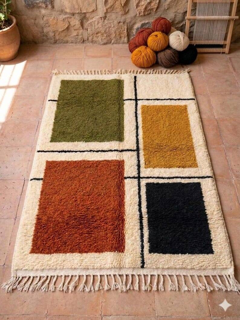 Moroccan handmade rug 250cm x 150cm