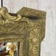 Antique mirror with a pediment