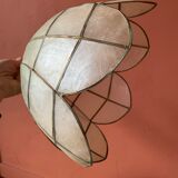 Pearly flower hanging lamp