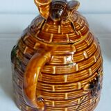 Set of old teapots and honey pot