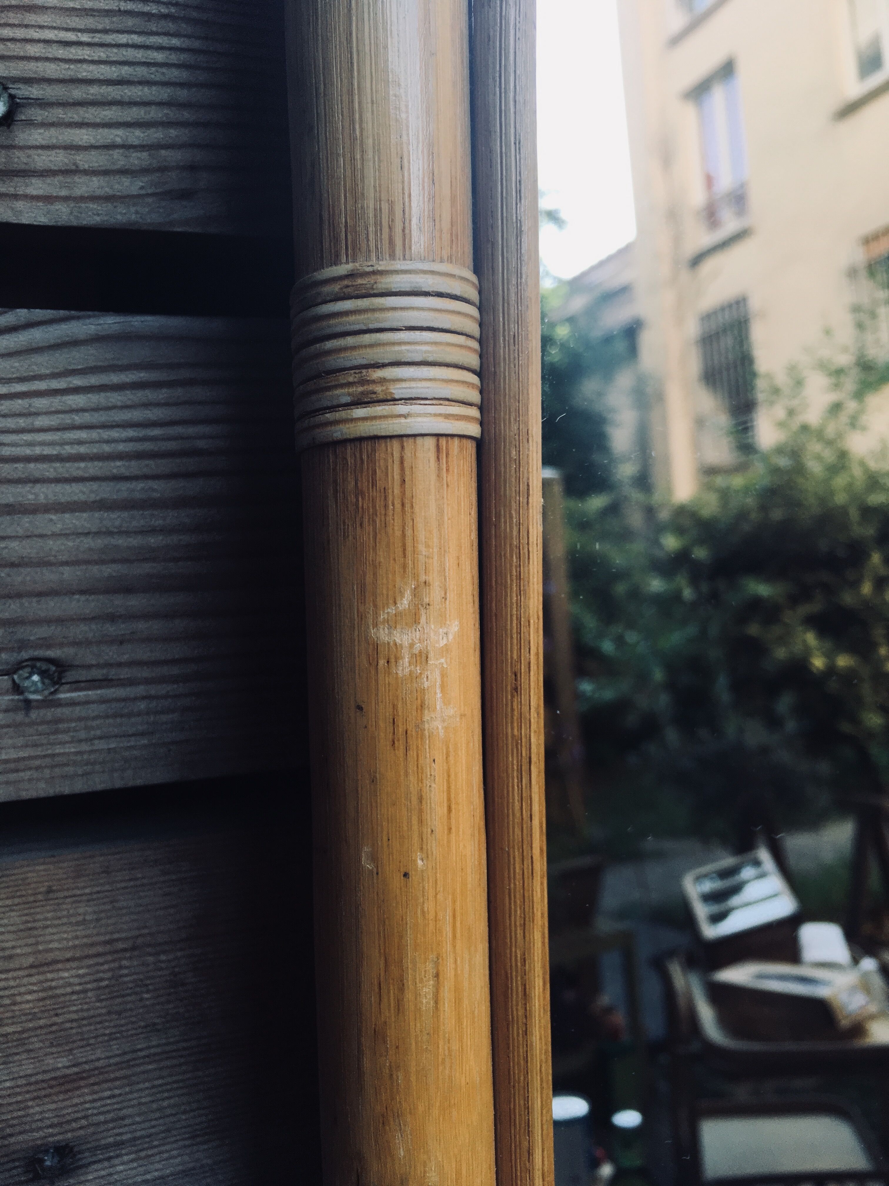 Bamboo arcade mirror 38x96cm