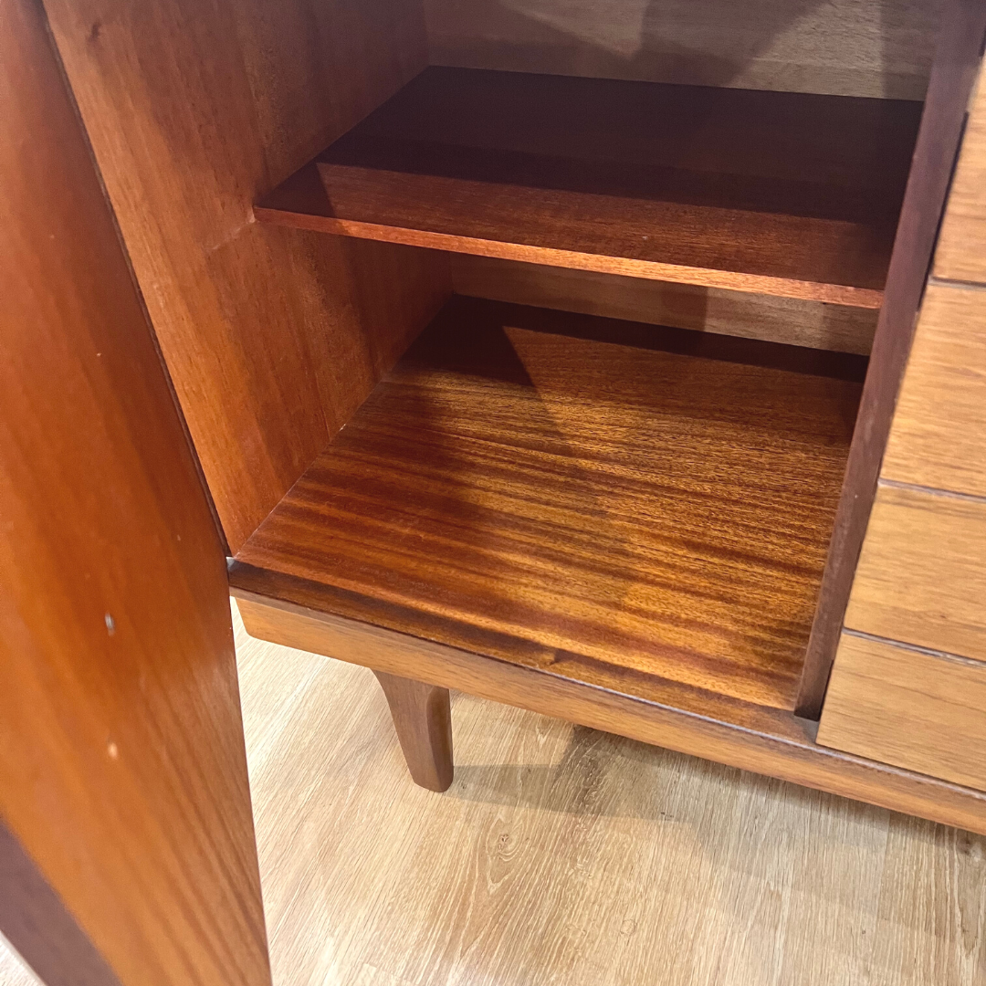 Teak and rosewood row