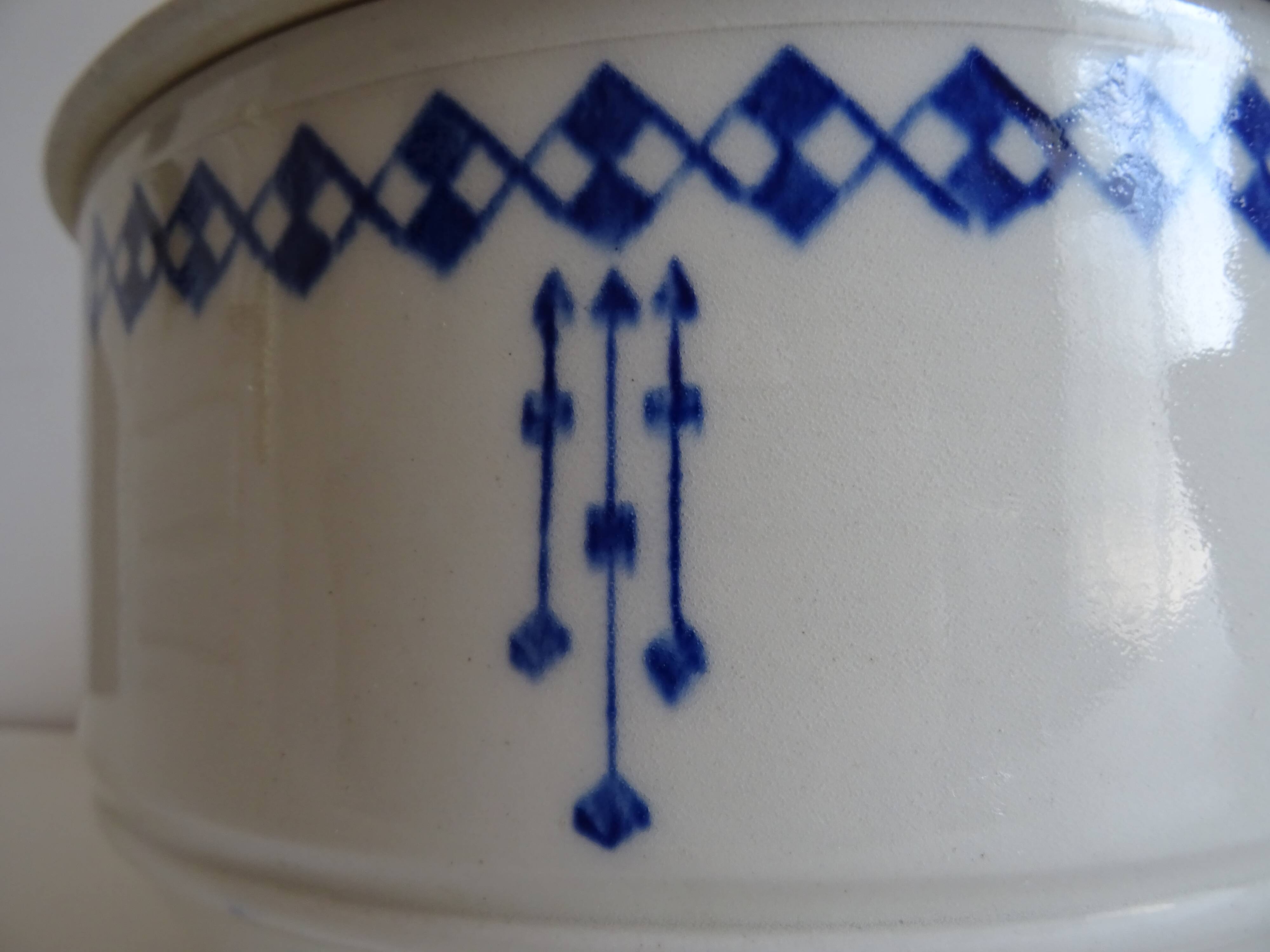Old earthenware tureen of Saint Uze France