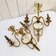 Paire d’appliques bronze doré Wedgwood