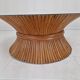 Table basse en bambou en forme de gerbe de blé par McGuire, États-Unis, vers 1970