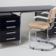 Bauhaus Writing Desk in Chrome by M. Breuer for Thonet, Czech, 1930s