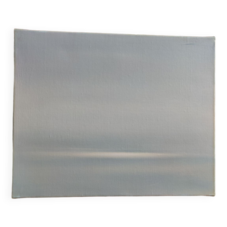 Horizon painting shade of gray