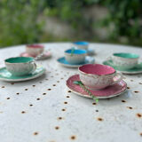 Coffee cups and under cups Digoin Sarreguemines