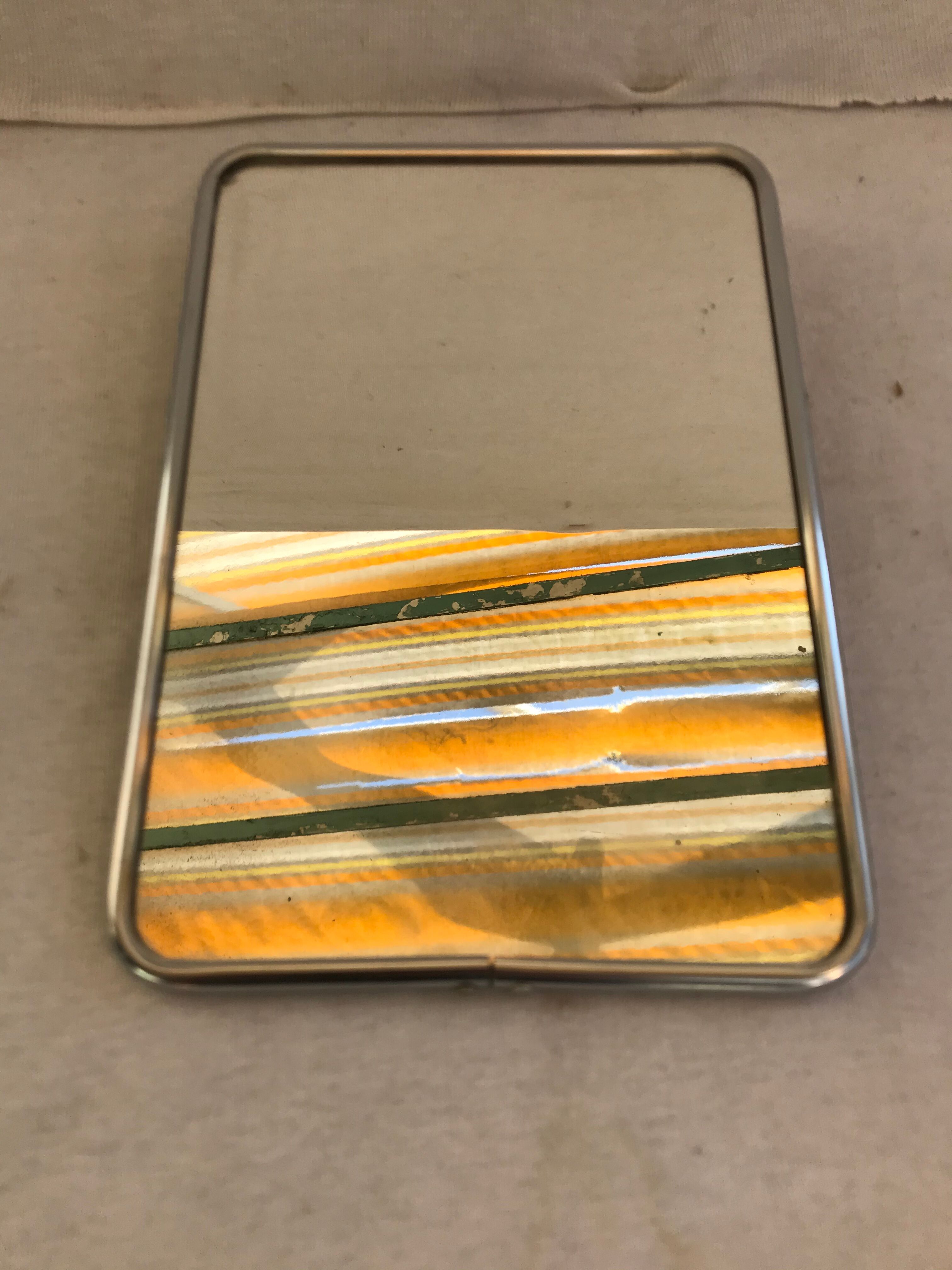 Ancien miroir barbier