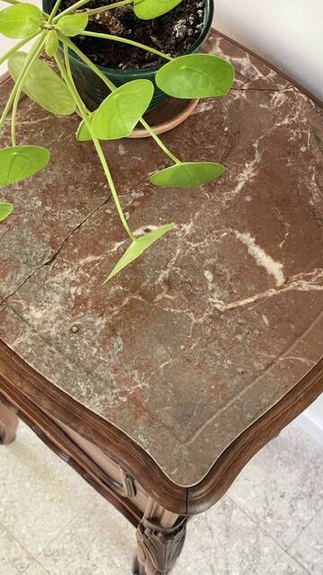 TABLE de Chevet Style Louis XV MARBRE