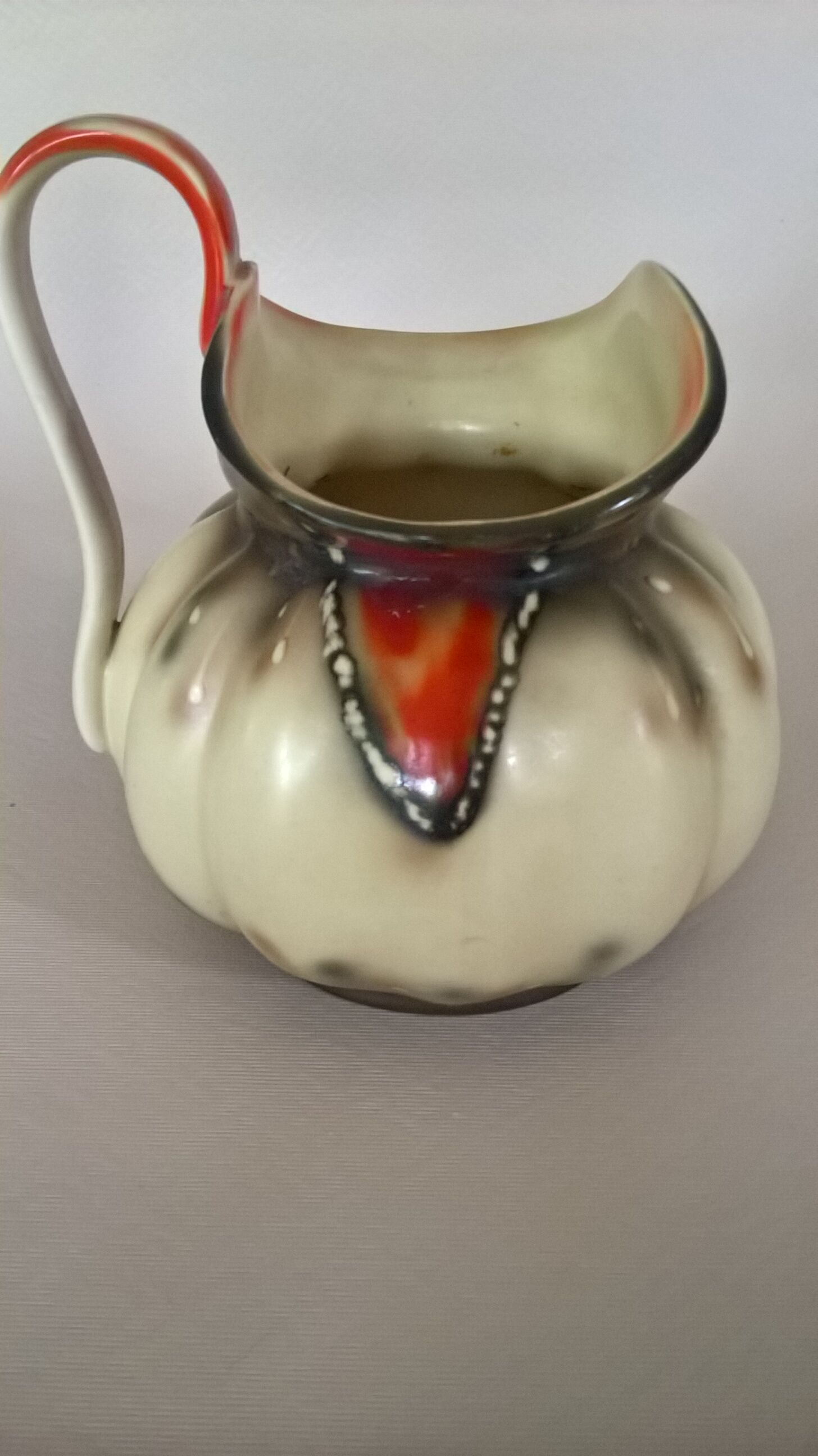 Czechoslovakian earthenware pitcher 3964