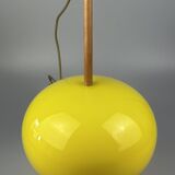 1960s/70s teak ceiling lamp by Uno & Östen Kristiansson for Luxus Sweden